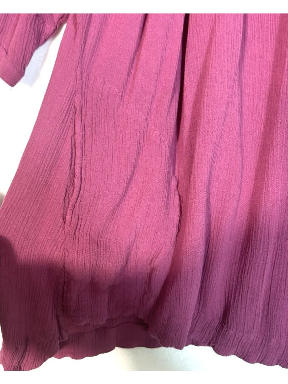 Free People Cold Shoulder Lace Cut Out Tunic Mauve Dusty Rose Oversized XS